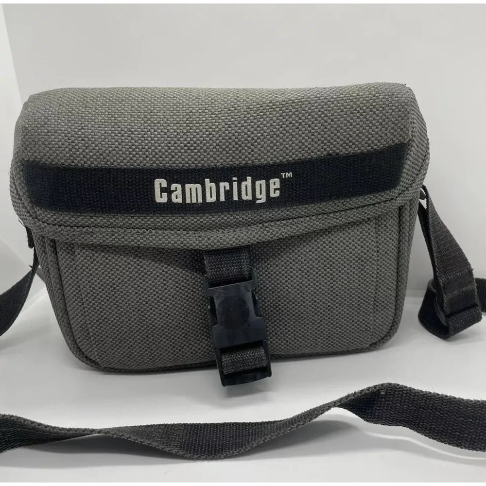 Cambridge Camera Bag Repositionable Padded Inserts Gray‎ Tweed Durable Stylish